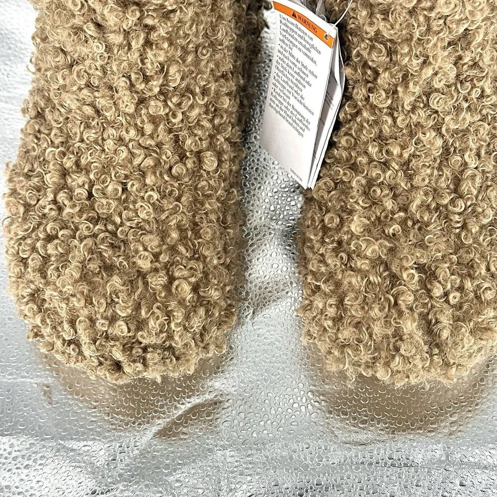 CROCS CRUSH DOODLE FUR Pull On Winter Ankle Boots Womens Size 8 Mens 6